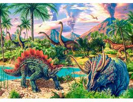 Puzzle Castorland Volcanes y Dinosaurios de 120 Piezas