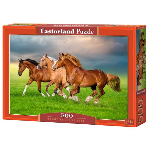 Puzzle CastorlandCaballos en Carrera de Primavera de 500 Piezas