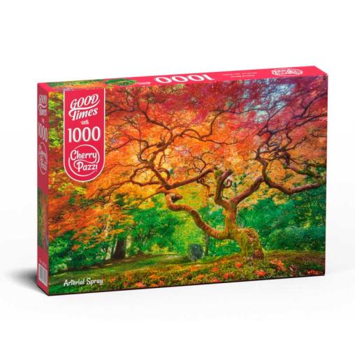 Puzzle Cherry Pazzi Árbol Salpicado Rojizo de 1000 Piezas