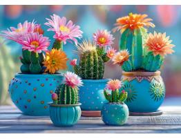 Puzzle Cherry Pazzi Cactus Florecidos de 1000 Piezas