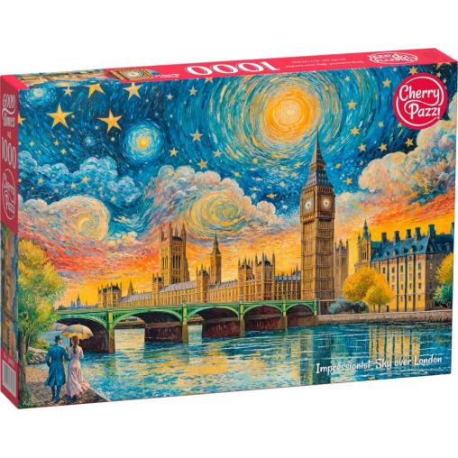 Puzzle Cherry Pazzi Cielo Impresionista sobre Londres de 1000 Pz