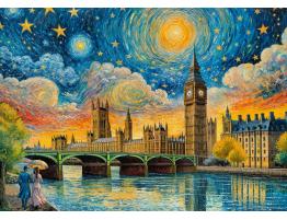 Puzzle Cherry Pazzi Cielo Impresionista sobre Londres de 1000 Pz