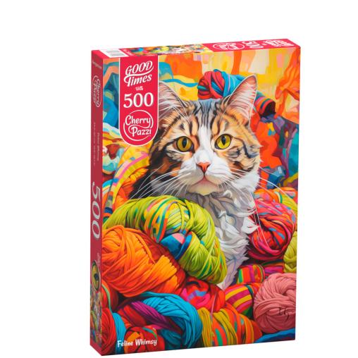 Puzzle Cherry Pazzi Fantasía Felina de 500 Piezas