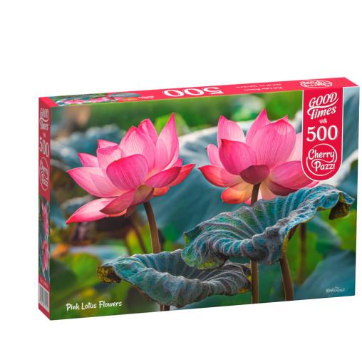 Puzzle Cherry Pazzi Flores de Loto Rosa de 500 Piezas