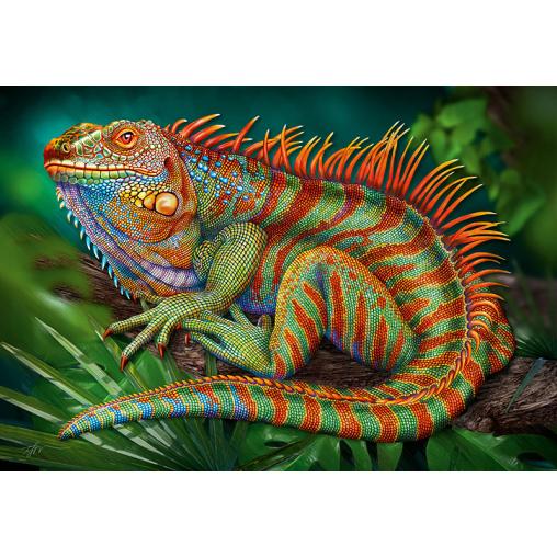 Puzzle Cherry Pazzi Increíble Iguana de 500 Piezas