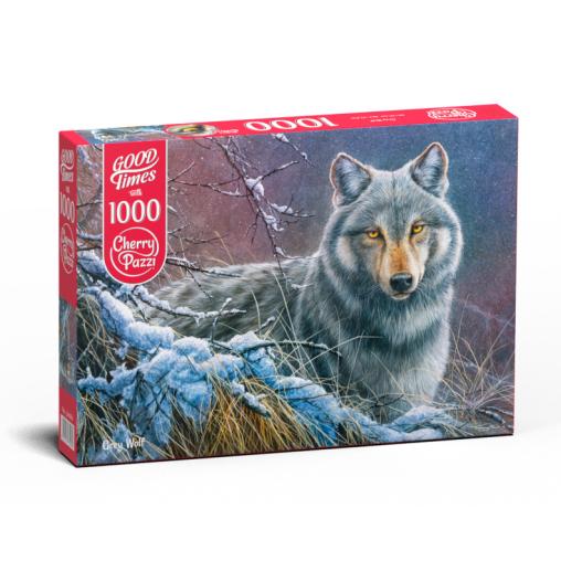 Puzzle Cherry Pazzi Lobo Gris de 1000 Piezas