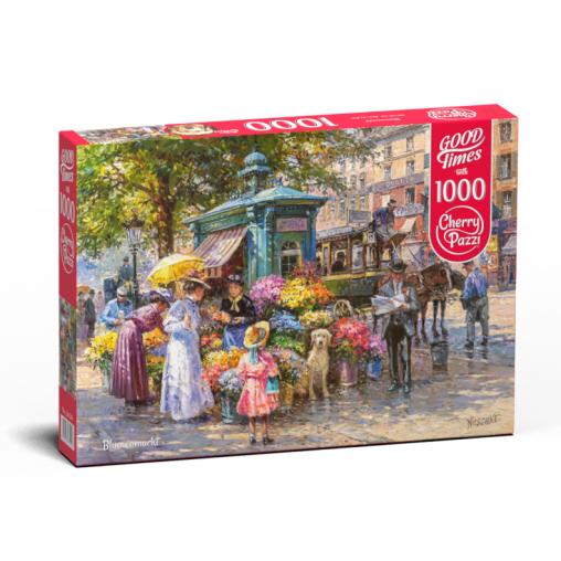 Puzzle Cherry Pazzi Mercado de Flores de 1000 Piezas