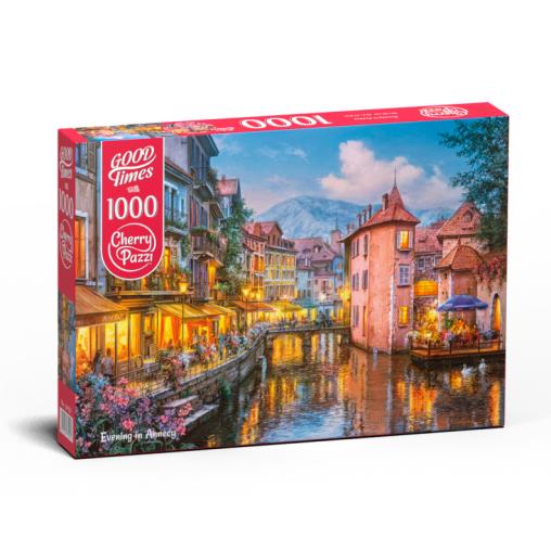 Puzzle Cherry Pazzi Noche en Annecy de 1000 Piezas