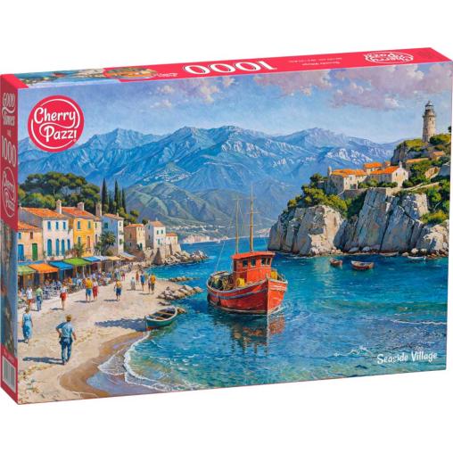 Puzzle Cherry Pazzi Pueblo Costero de 1000 Piezas