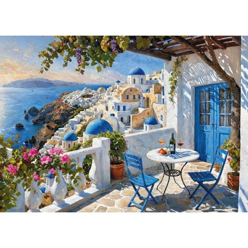 Puzzle Cherry Pazzi Santorini Blues de 1000 Piezas