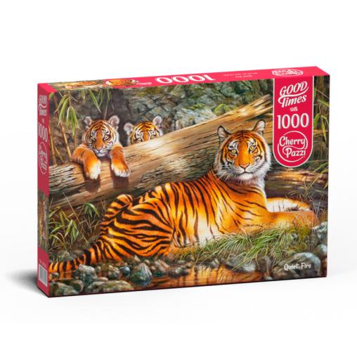 Puzzle Cherry Pazzi Tigre en Calma de 1000 Piezas