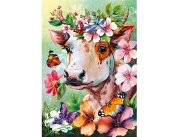 Puzzle Cherry Pazzi Vaca Primaveral de 500 Piezas