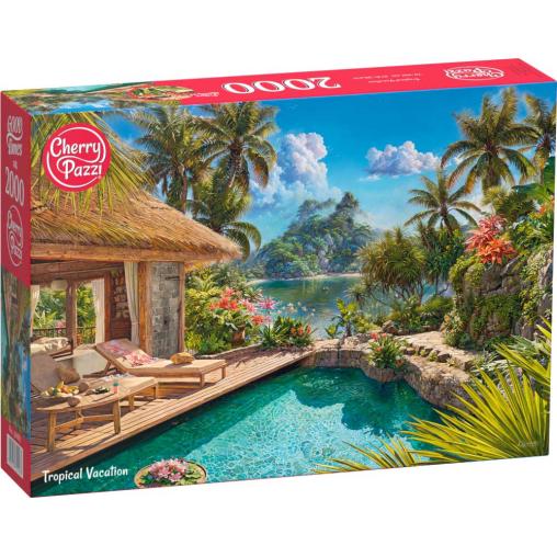 Puzzle Cherry Pazzi Vacaciones Tropicales de 2000 Piezas