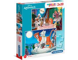 Puzzle Clementoni Amigos Animales de 2 x 20 Piezas