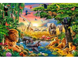 Puzzle Clementoni Animales Africanos de 2000 Piezas