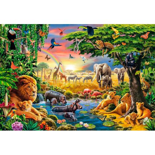 Puzzle Clementoni Animales Africanos de 2000 Piezas