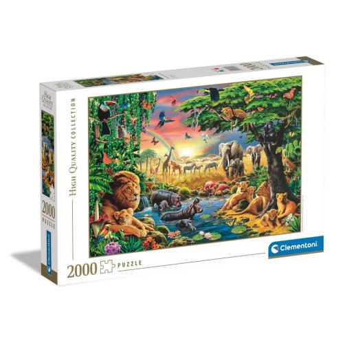 Puzzle Clementoni Animales Africanos de 2000 Piezas