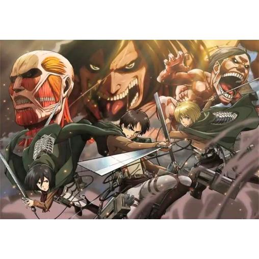 Puzzle Clementoni Anime Cube Attack on Titan 2 de 500 Pzs