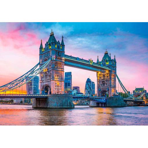 Puzzle Clementoni Atardecer en Tower Bridge de 1500 Piezas