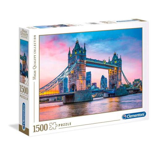 Puzzle Clementoni Atardecer en Tower Bridge de 1500 Piezas