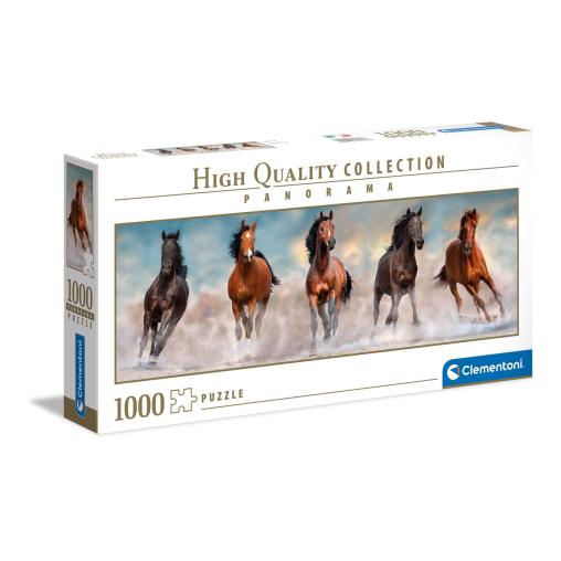 Puzzle Clementoni Caballos a Galope Panorama de 1000 Pzs