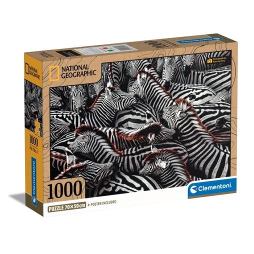 Puzzle Clementoni Cebras de 1000 Piezas