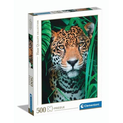 Puzzle Clementoni Jaguar en la Jungla de 500 Piezas