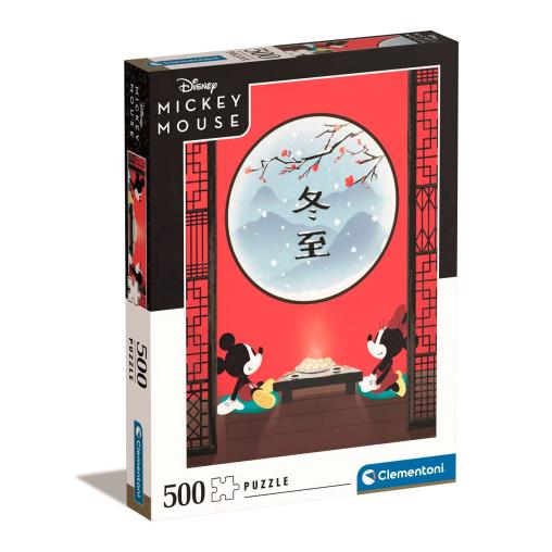 Puzzle Clementoni Desayuno Oriental de Mickey y Minnie de 500 P