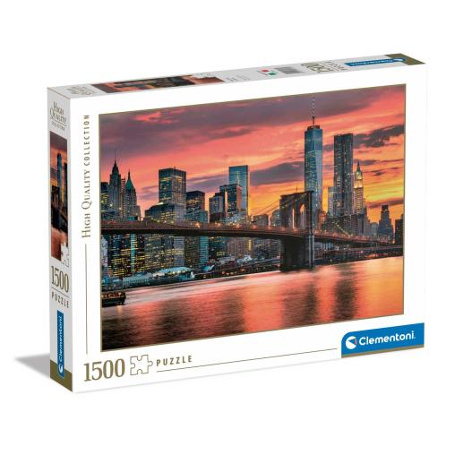 Puzzle Clementoni East River al Anochecer de 1500 Piezas