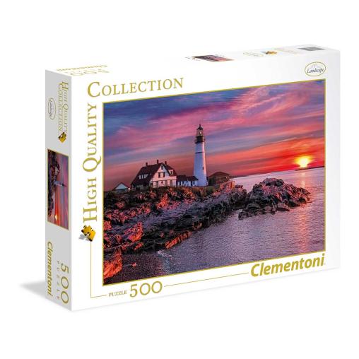 Puzzle Clementoni Faro Portland de 500 Piezas