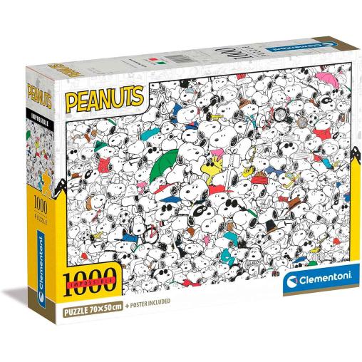 Puzzle Clementoni Imposible Peanuts Snoopy de 1000 Pzs