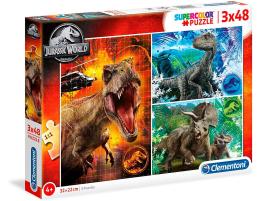 Puzzle Clementoni Jurassic World 3 x 48 Piezas