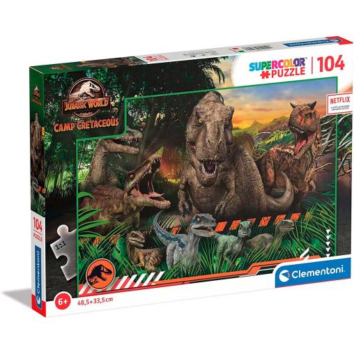 Puzzle Clementoni Jurassic World Campamento Cretácico de 104 Pi