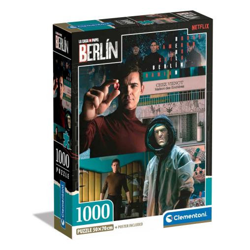 Puzzle Clementoni La Casa de Papel Berlin 3 de 1000 Pzs