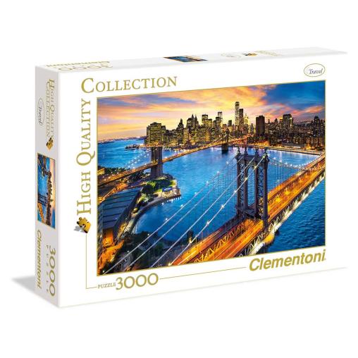 Puzzle Clementoni Nueva York de Noche de 3000 Piezas