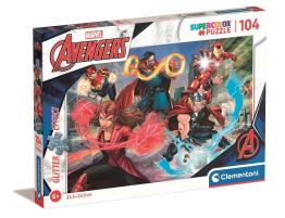 Puzzle Clementoni Los Vengadores Efecto Glitter de 104 Piezas