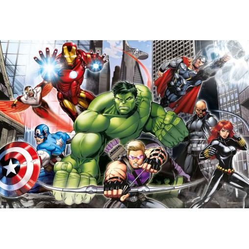 Puzzle Clementoni Hulk y Los Vengadores Maxi 104 Piezas