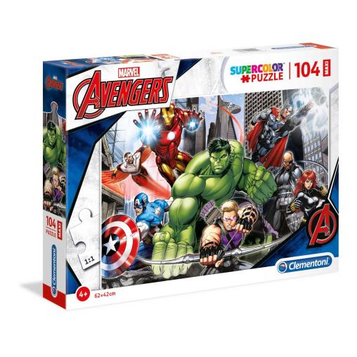 Puzzle Clementoni Hulk y Los Vengadores Maxi 104 Piezas