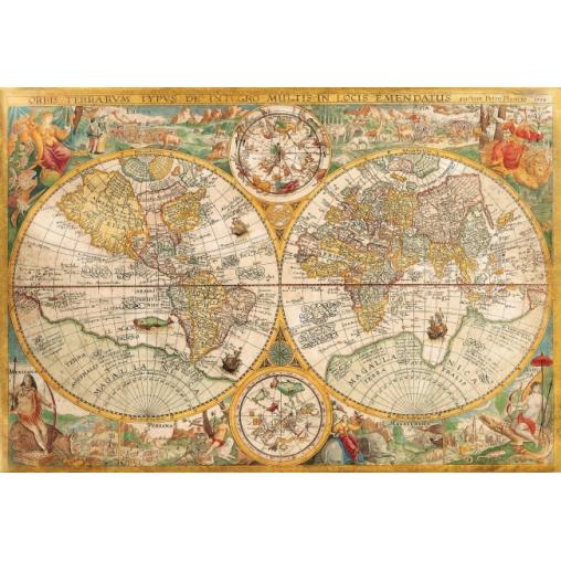 Puzzle Clementoni Mapa Antiguo del Mundo de 2000 Piezas