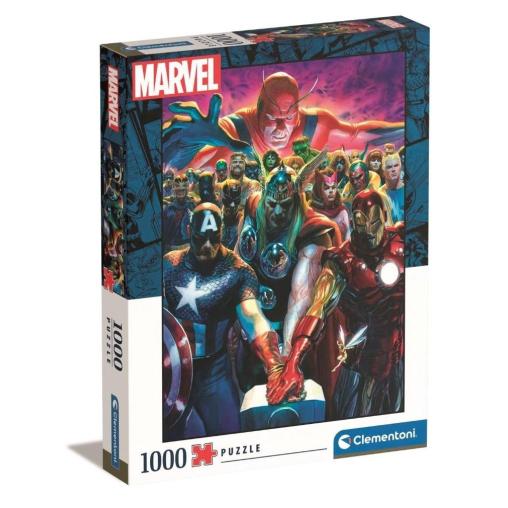 Puzzle Clementoni Marvel, Los Vengadores de 1000 Piezas