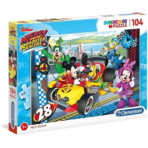 Puzzle Clementoni Mickey Roadster Race de 104 Piezas