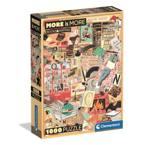 Puzzle Clementoni Más Es Más, Libros Y Escritura de 1000 Piezas
