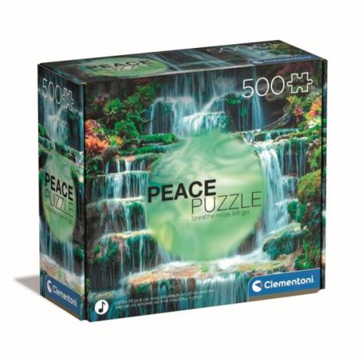 Puzzle Clementoni Peace Puzzle Cascadas de 500 Piezas