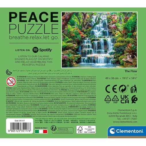 Puzzle Clementoni Peace Puzzle Cascadas de 500 Piezas