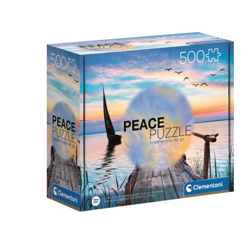 Puzzle Clementoni Peace Puzzle Viento de Paz de 500 Piezas