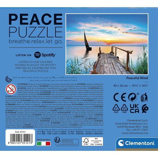 Puzzle Clementoni Peace Puzzle Viento de Paz de 500 Piezas