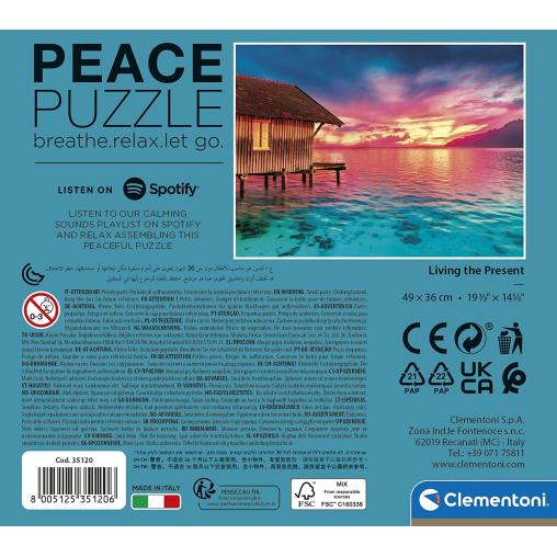 Puzzle Clementoni Peace Puzzle Vive el Presente de 500 Piezas