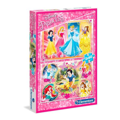 Puzzle Clementoni Princesas Disney 2 x 60 Piezas