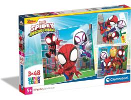 Puzzle Clementoni Spidey and Amazing Friends 3 x 48 Piezas