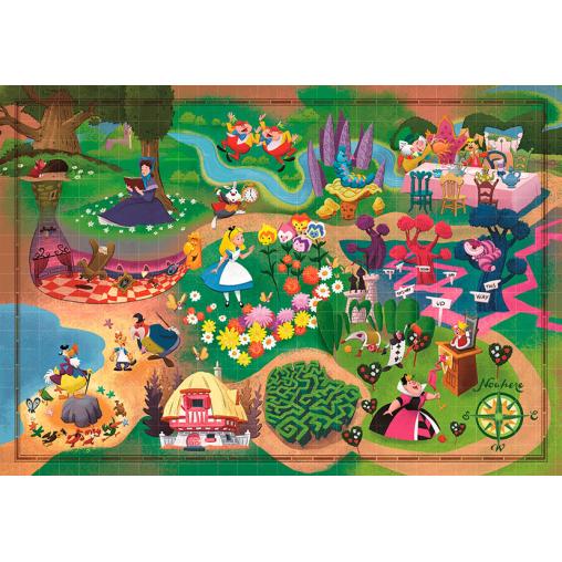 Puzzle Clementoni Story Maps Alicia de 1000 Piezas